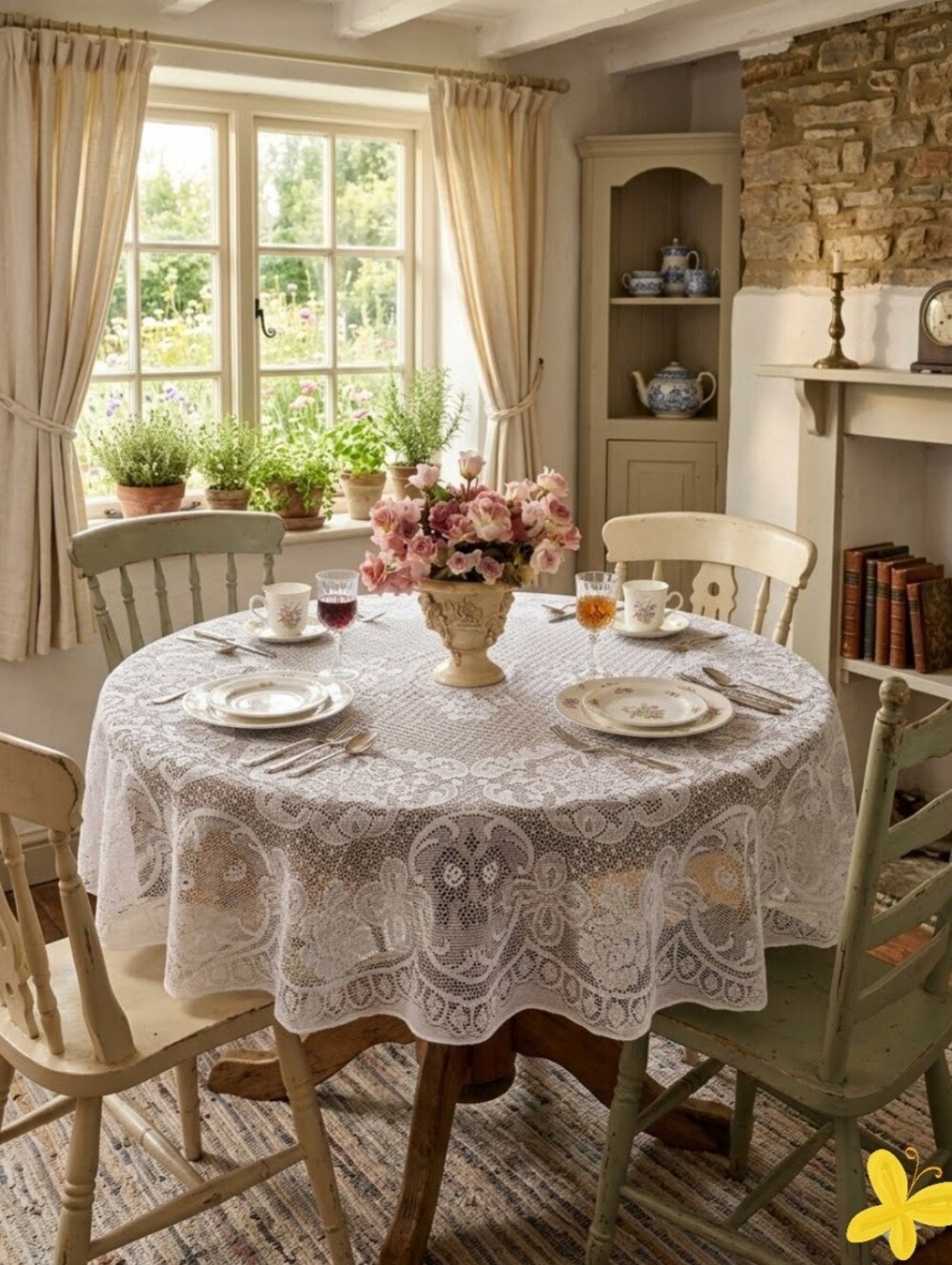 ROUND LACE TABLECLOTH